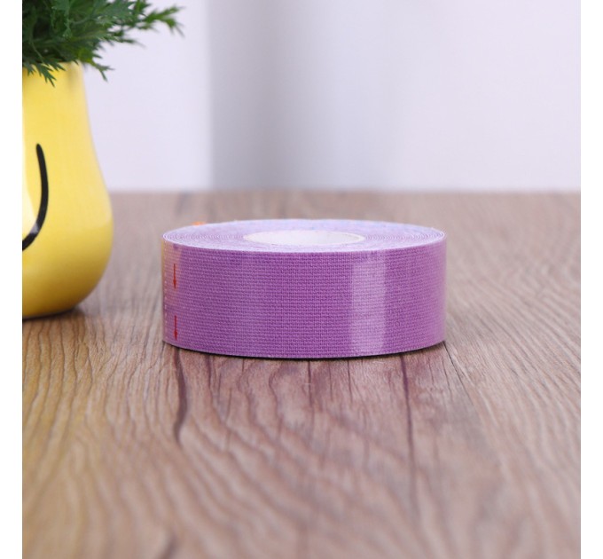 Кинезиологический тейп Kinesiology Tape XS 2.5см - 5м (Purple) (17016)
