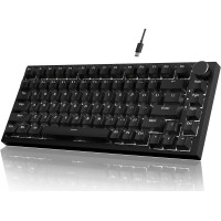 Клавиатура механическая AJAZZ AK820 Red Switch / Белая LED-подсветка / Раскладка 75% (Black)
