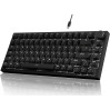 Клавиатура механическая AJAZZ AK820 Red Switch / Белая LED-подсветка / Раскладка 75% (Black) (19572)
