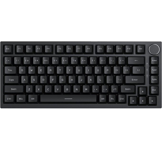 Клавиатура механическая AJAZZ AK820 Red Switch / Белая LED-подсветка / Раскладка 75% (Black) (19572)