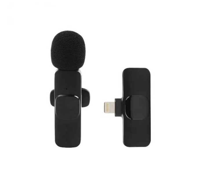 Микрофон беспроводной петличный K8 IP Lightning (Black) (17612)
