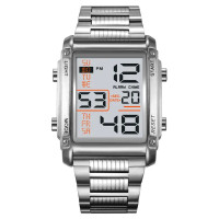 Мужские наручные часы Skmei 2206 Original классические спортивные на браслете (Silver White, 2206SIWT)