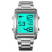 Мужские наручные часы Skmei 2206 Original классические спортивные на браслете (Silver White, 2206SIWT) (19156)