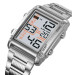 Мужские наручные часы Skmei 2206 Original классические спортивные на браслете (Silver White, 2206SIWT) (19156)