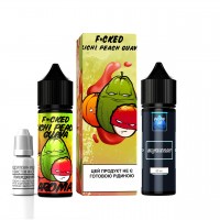 Набор для самозамеса на органическом никотине Fucked V2 60 мл, 0-3 мг Lichi Peach Guava (Личи Персиковая Гуава)