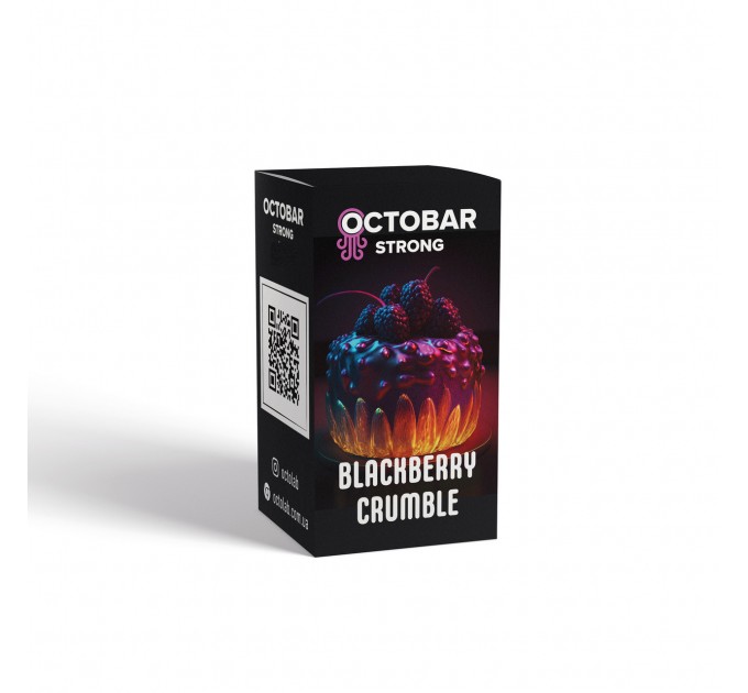Набір для самозамісу на сольовому нікотині Octobar Strong Blackberry Crumble 10 мл 0-50 мг (Чорничний пиріг)