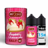 Набор для самозамеса солевой Flavorlab M-Cake 30 мл, 0-50 мг Raspberry Cheesecake (Малиновый чизкейк)