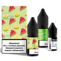 Набор для самозамеса солевой Flavorlab P1 10 мл, 0-50 мг Watermelon Lemon (Арбуз Лимон)