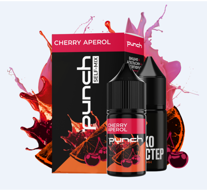 Набор для самозамеса солевой Punch 30 мл (Cherry Aperol Вишня апельсин грейпфрут, 0-50 мг) (17371)