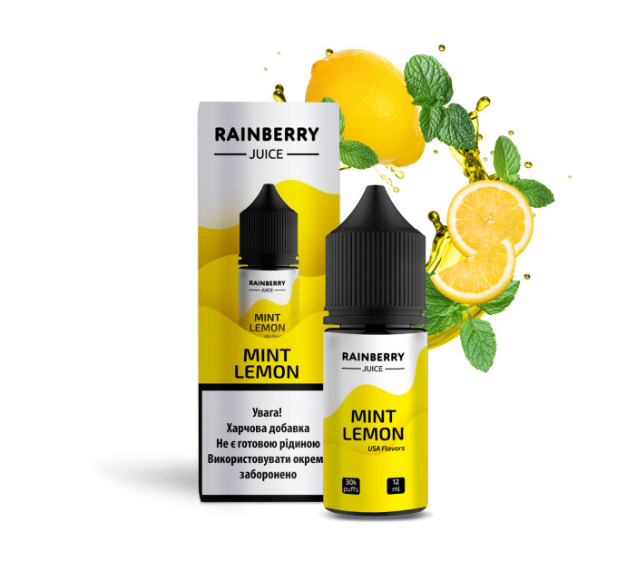 Набор компонентов для самозамеса жидкости на солевом никотине Flavorlab Rainberry Juice 30 мл (Mint Lemon Мята Лимон, 0-50 мг) (17682)