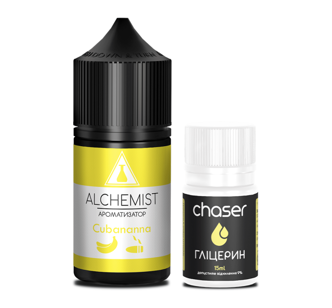 Набор компонентов для самозамеса солевой ALCHEMIST 30 мл (Cubana Banana Табак Банан, 0-50 мг) (18087)