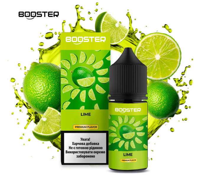 Набор компонентов для самозамеса солевой BOOSTER 30 мл (Lime, Лайм 0-50 мг) (19072)