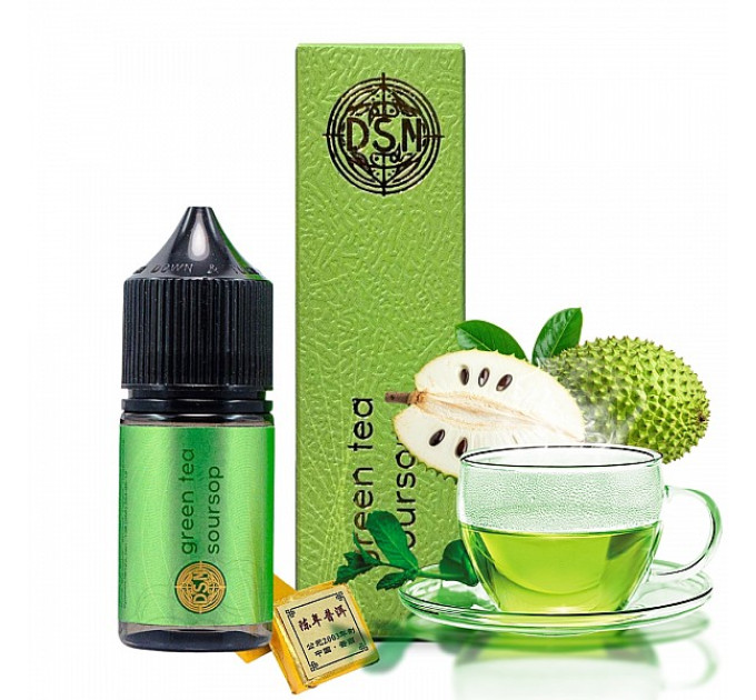 Набор компонентов для самозамеса солевой DSM TEA 30 мл (Green Tea Soursop, чай с саусепом 0-50 мг) (19107)