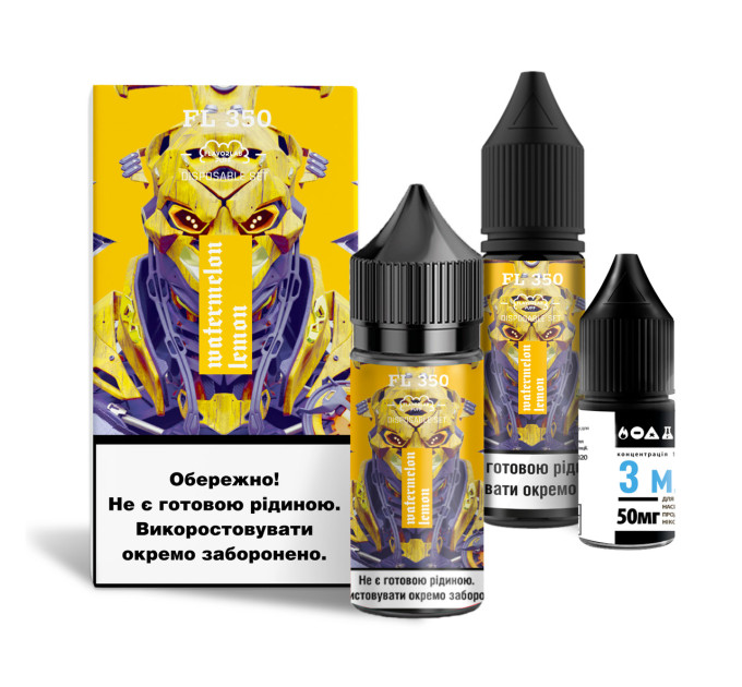 Набор компонентов для самозамеса солевой Flavorlab FL350 30 мл (Watermelon Lemon Арбуз Лимон, 0-65 мг) (18232)