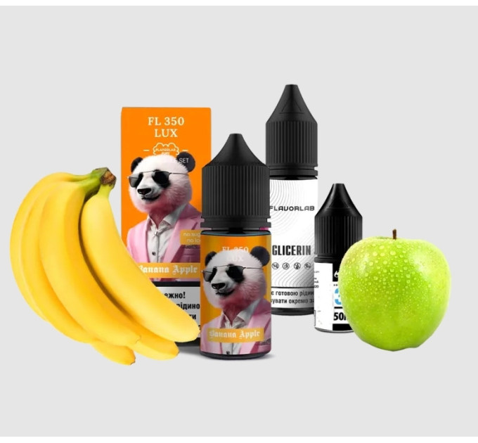 Набор компонентов для самозамеса солевой Flavorlab FL350 LUX 30 мл (Banana Apple, Банан Яблоко 0-65 мг) (19847)