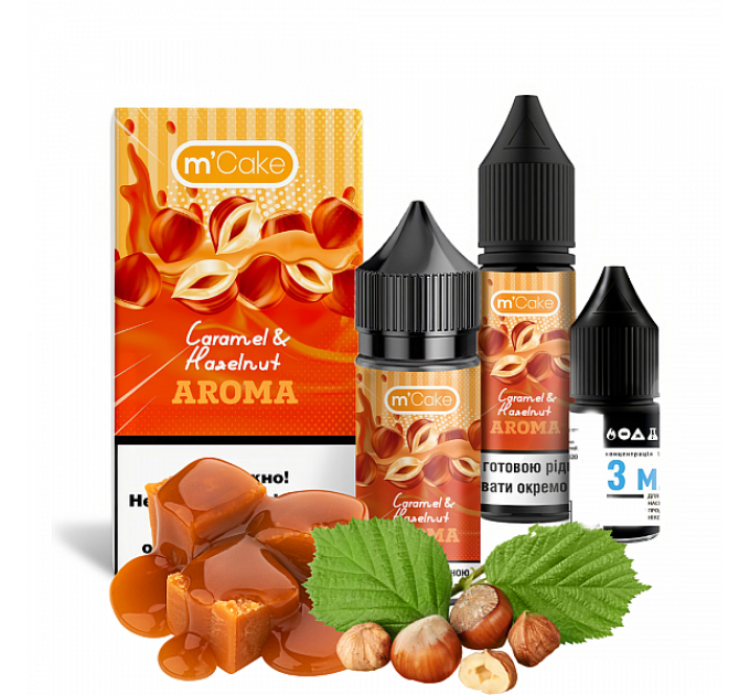 Набор компонентов для самозамеса солевой Flavorlab M-Cake 30 мл (Caramel Hazelnuts, Карамель Фундук 0-65 мг) (19786)