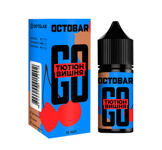 Набор компонентов для самозамеса солевой Octobar GO 30 мл (Табак Вишня, 0-50 мг) (19861)