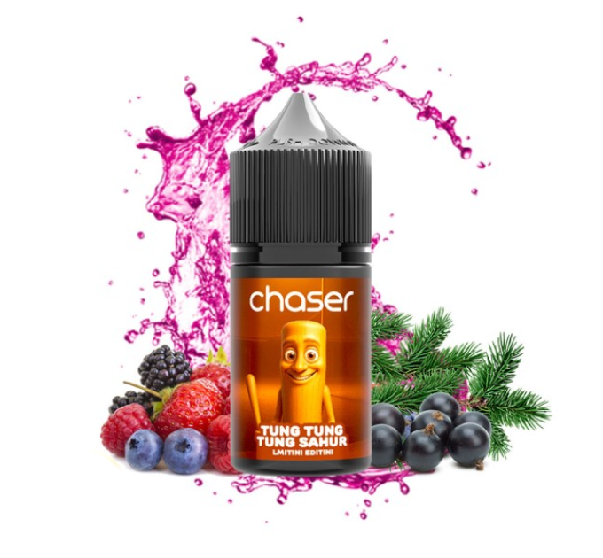 Набор компонентов для самозамеса солевой жидкости CHASER Limitini Editini 30 мл (TUNG TUNG TUNG SAHUR Ягоды и хвоя, 0-50 мг) (18170)