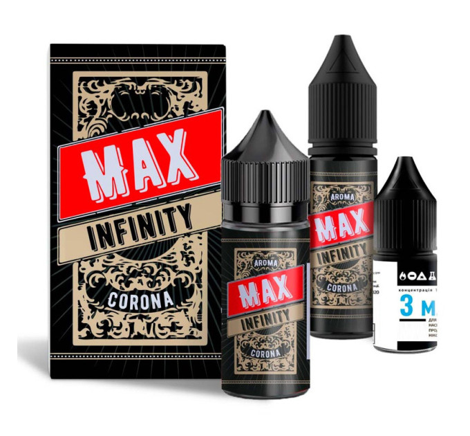 Набор компонентов для самозамеса солевой жидкости Flavorlab Infinity MAX 30 мл (Coronа Классический табак, 0-65 мг) (17923)