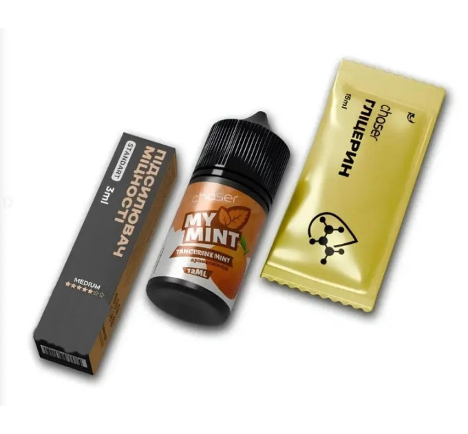 Набор компонентов для самозамеса солевой заправки CHASER MY MINT 30 мл (Tangerine Mint, Мандарин мята 0-50 мг) (19046)