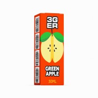 Набор компонентов заправки для самозамеса на солевом никотине 3GER 30 мл (Green Apple, 0-50 мг)