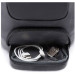 Однолямочный рюкзак через плечо Bange BG-7086 9л Сумка-слинг с USB-разъемом (Black) (19380)