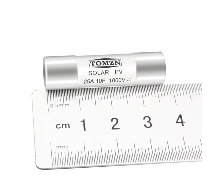 Предохранитель DC TOMZN TOPV-32 1000V 25A 10×38 мм для солнечных панелей gPV (19619)