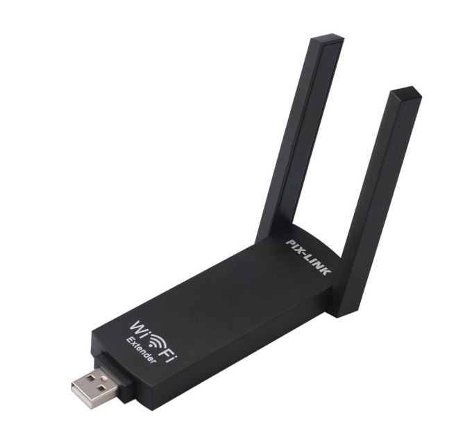 Ретранслятор Wi-Fi PIX-LINK LV-UE02 репитер, усилитель сигнала (Black) (17609)