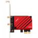 Сетевая карта PCI-E Fenvi FV-BE8800 Wi-Fi 7 трехдиапазонный адаптер модуль Bluetooth 5.4 (Black Red) (19127)