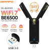 Сетевой адаптер Wi-Fi 7 USB Fenvi FU-BE6500 трехдиапазонный беспроводной MU-MIMO (Black) (19123)