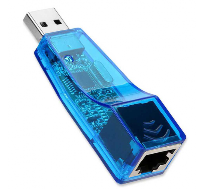 Сетевой адаптер переходник PIX-LINK USB LAN 001 сетевая карта (Blue) (16157)