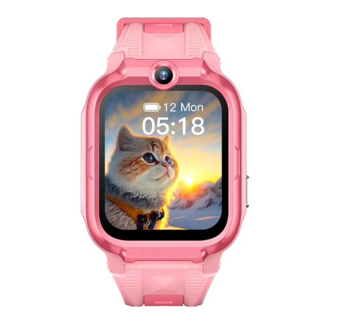 Смарт-часы детские Wonlex CT28 часы-телефон с видеозвонком GPS WI-FI и SIM-картой Original (Pink) (19898)