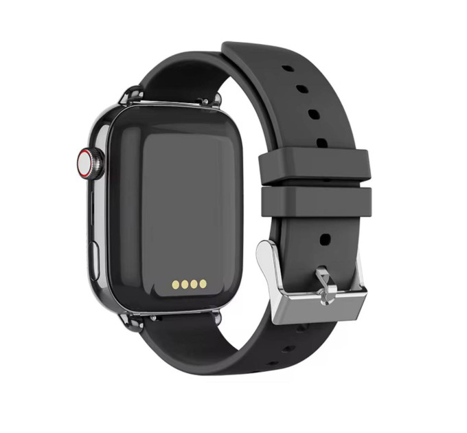 Смарт-часы детские Wonlex KT34  камерой WI-FI GPS SIM-карта Original силиконовый ремешок (Black) (17777)