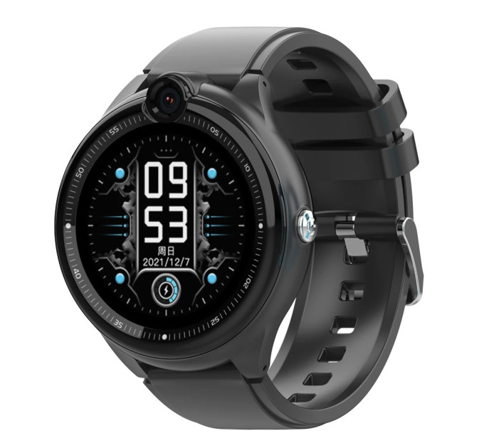 Смарт-часы детские с видеозвонком Wonlex KT26 Original WI-FI GPS SIM-карта (Black) (18343)