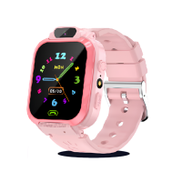 Смарт-часы телефон детские Smart Watch S12 с видеозвонком WI-FI GPS SIM-карта (Pink)