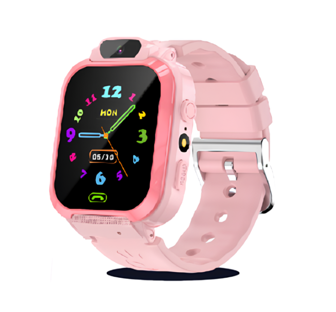 Смарт-часы телефон детские Smart Watch S12 с видеозвонком WI-FI GPS SIM-карта (Pink) (18577)