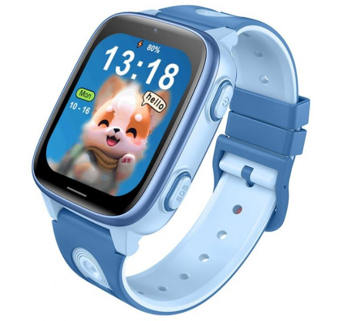 Смарт часы-телефон детские Wonlex CT23 Original с видеозвонком WI-FI GPS SIM-карта (Blue) (18354)