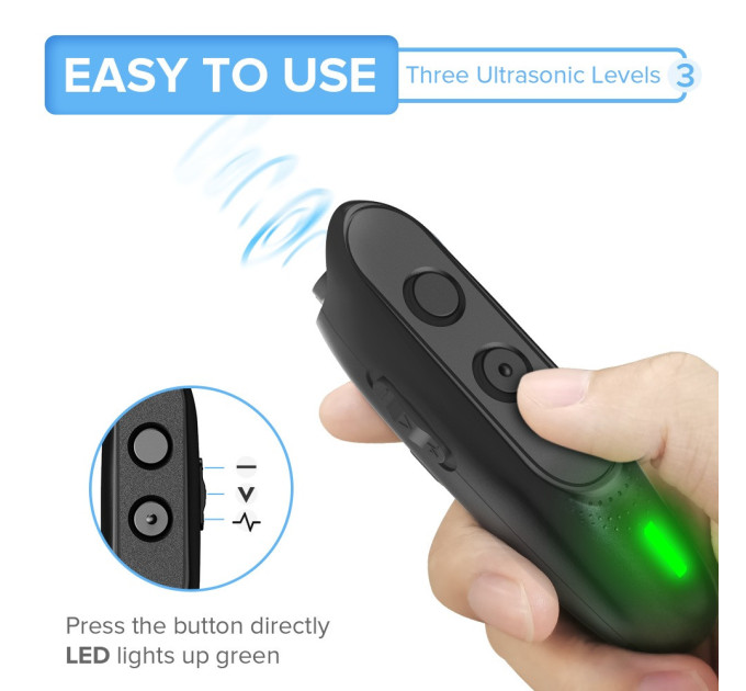 Ультразвуковой отпугиватель собак Ultrasonic PU30 (Black) (17080)