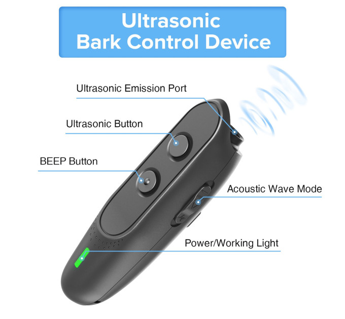 Ультразвуковой отпугиватель собак Ultrasonic PU30 (Black) (17080)