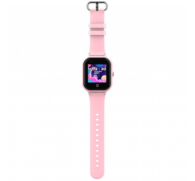 Умные детские смарт часы-телефон Wonlex KT24 Original 4G камера прослушка геозона WI-FI GPS SIM (Pink) (17008)