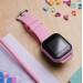 Умные детские смарт часы-телефон Wonlex KT24 Original 4G камера прослушка геозона WI-FI GPS SIM (Pink) (17008)