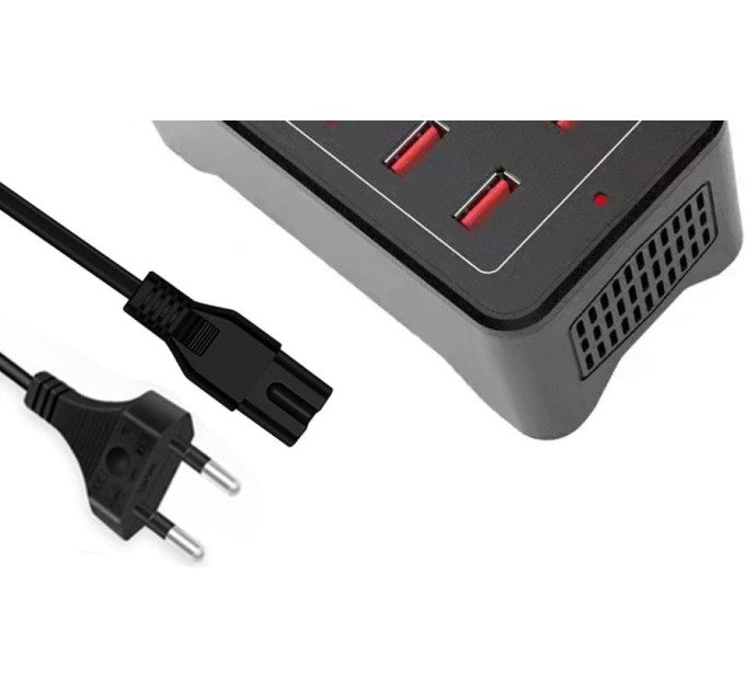 Зарядная станция многопортовая ILEPO на 60 USB портов 300 Вт / сетевое мультизарядное устройство (19016)