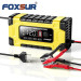 Зарядное устройство автомобильное 12V/24V Foxsur FBC122410E Автоматическое импульсное с функцией восстановления (Yellow) (19432)