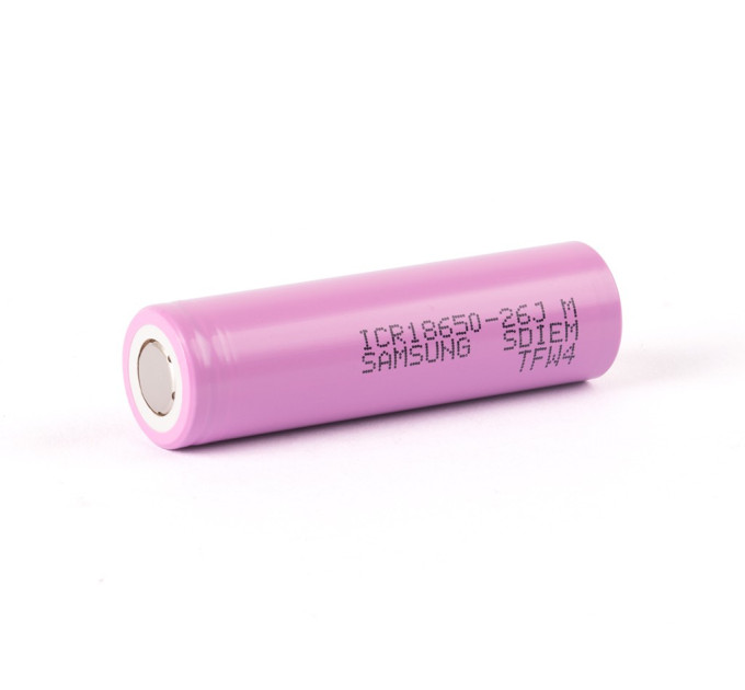 Аккумулятор 18650 Samsung 26J 2600 mAh (10А) (17628)
