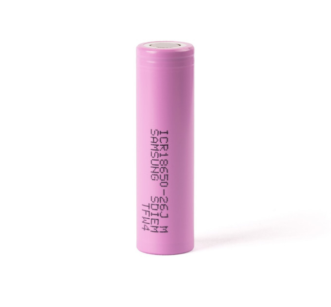 Аккумулятор 18650 Samsung 26J 2600 mAh (10А) (17628)