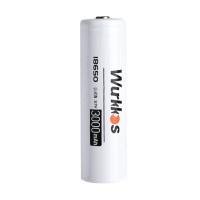 Аккумулятор 18650 Wurkkos 3000 mAh литий-ионный Li-Ion для мощных фонариков 3,6V Выпуклый плюс