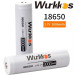 Аккумулятор 18650 Wurkkos 3000 mAh литий-ионный Li-Ion для мощных фонариков 3,6V Выпуклый плюс (19298)