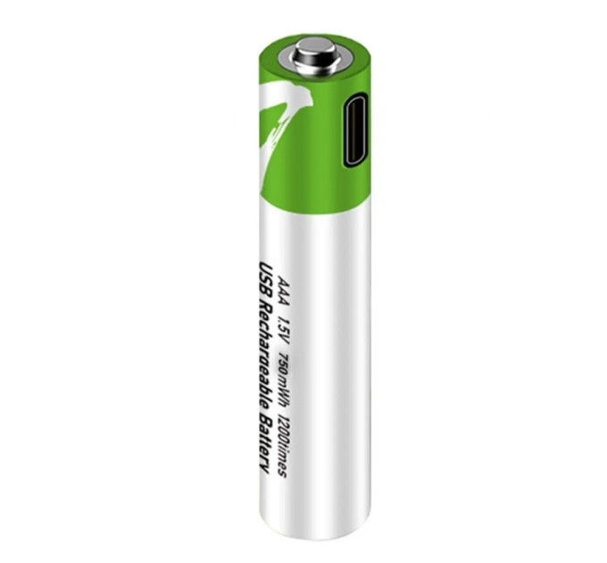 Аккумулятор AAA Smartoools 500 mAh мизинчиковый Li-Ion со встроенной зарядкой Type-C 1.5V Выпуклый плюс (19325)