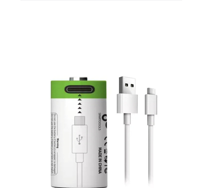 Аккумулятор CR123A / 16340 Smartoools 700 mAh 3.7V с встроенной зарядкой Type-C (19564)
