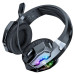Беспроводные игровые наушники Onikuma B15 RGB Bluetooth гарнитура с микрофоном и RGB (Black) (19659)